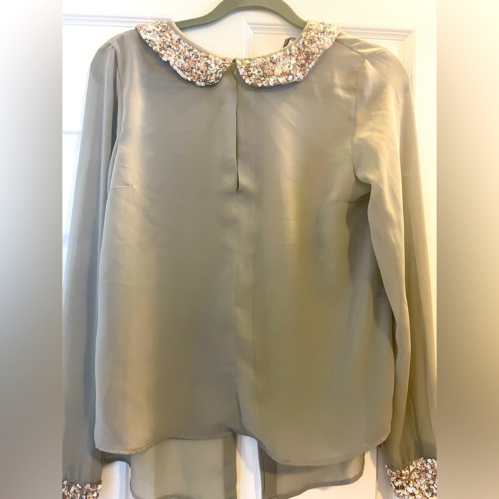 Gorgeous beaded button down top